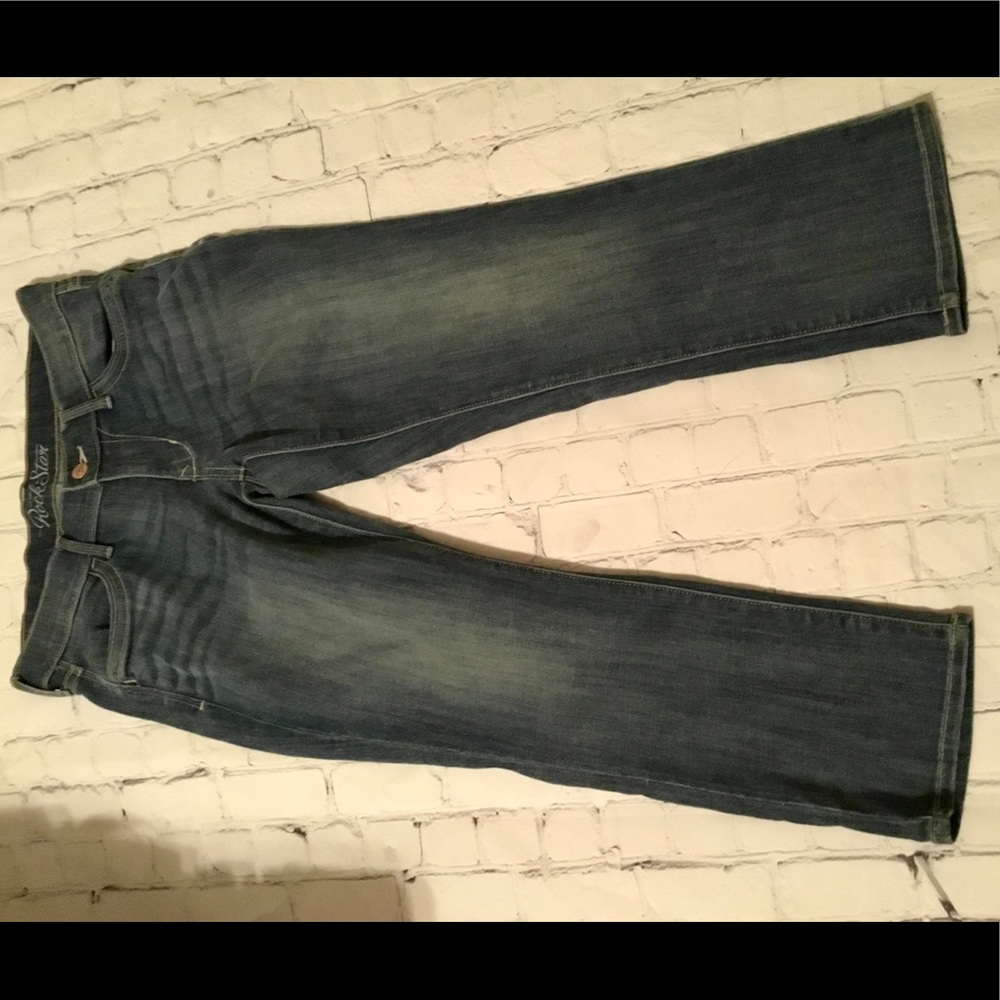Old Navy THE ROCKSTAR BLUE JEAN CAPRIS